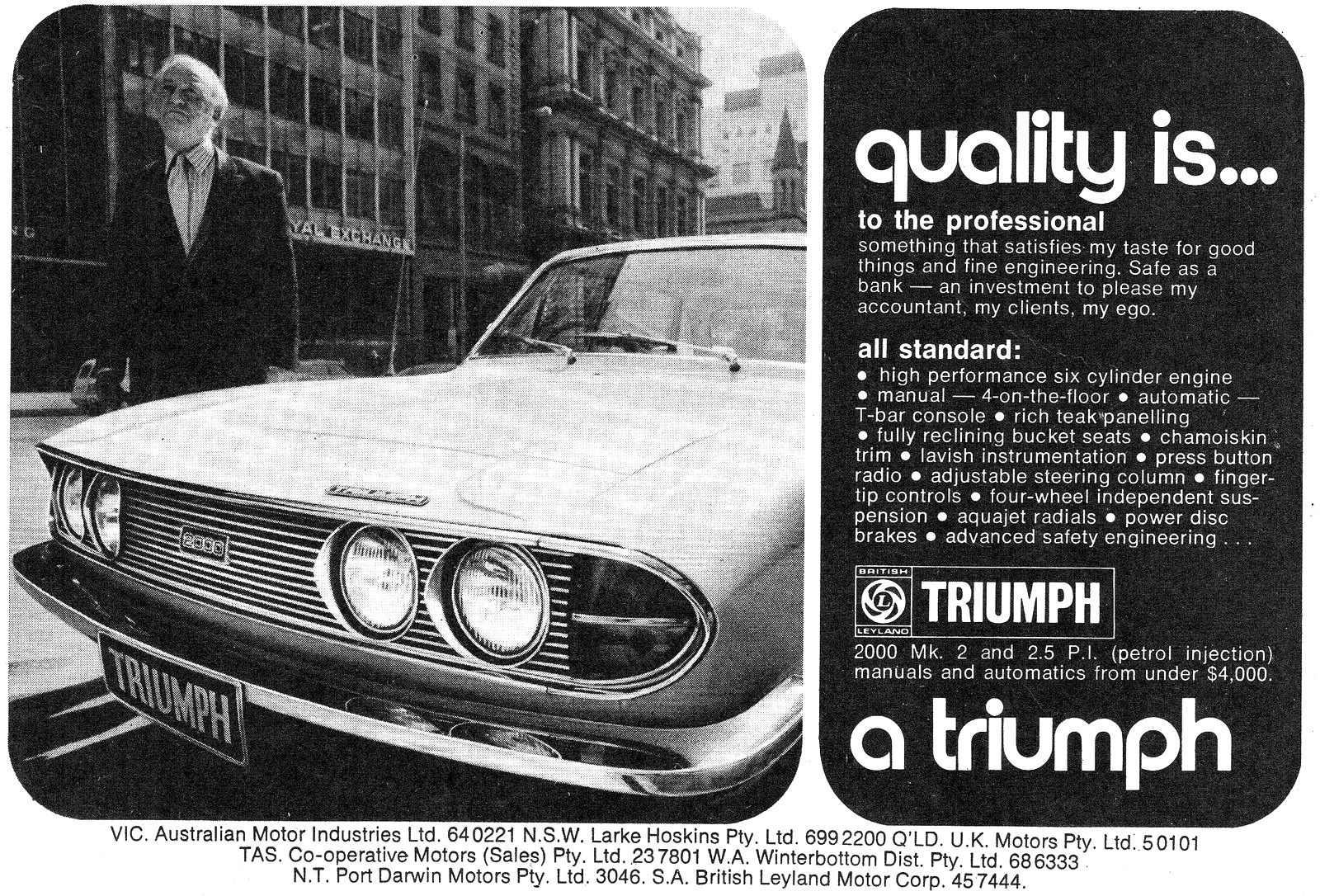 1972 Triumph 2000 Mk 2 2.5 PI British Leyland